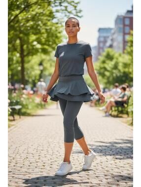 Lands'End Leggings w/skirt
